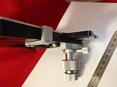 GERMANY LEITZ STAGE SPECIMEN TABLE MICROMETER MICROSCOPE PART OPTICS &AC-B-21