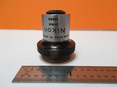 NIKON JAPAN OBJECTIVE 4X LENS OPTICS MICROSCOPE PART AS PICTURED &50-A-34