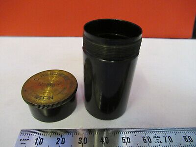 EMPTY BRASS CANISTER OBJECTIVE REICHERT MICROSCOPE PART AS PICTURED &8Z-A-25