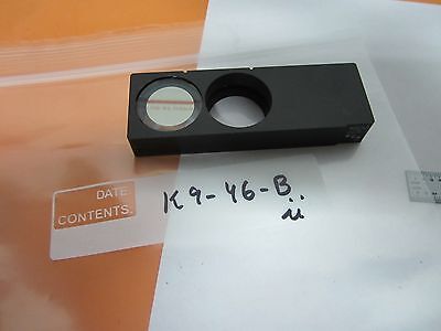 MICROSCOPE PART NIKON FILTER SLIDE ND32 METAL FRAME OPTICS AS IS BIN#K9-46-B