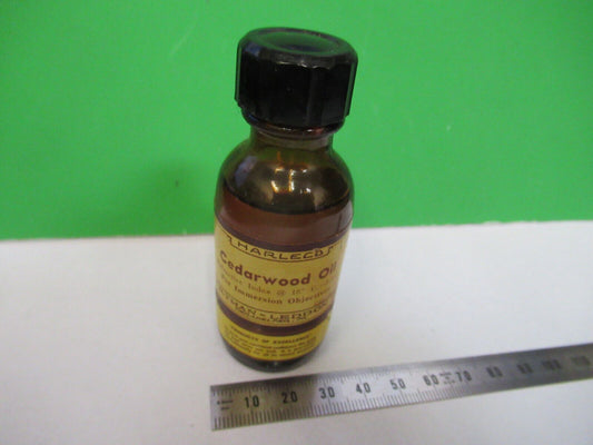 CEDARWOOD HARTMAN LEDD IMMERSION OIL BOTTLE MICROSCOPE PART AS PICTURED &S2-C-97