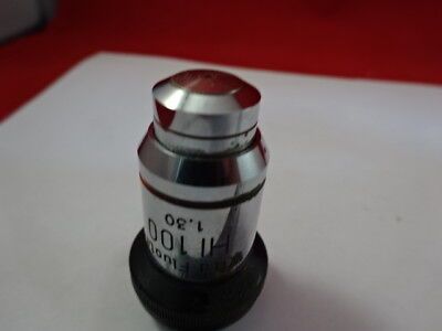 WILD HEERBRUGG SWISS HI 100X FLUOTAR OBJECTIVE MICROSCOPE PART OPTICS &94-A-16