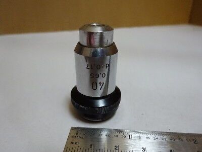 OBJECTIVE 40X M11 WILD HEERBRUGG SWISS OPTICS MICROSCOPE PART AS IS &Z7-D-18