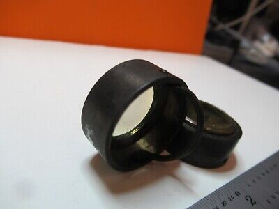 ANTIQUE MICROSCOPE PART PAIR FILTER LENS PB24330-1 UNKNOWN AS PICTURED &16-B-89