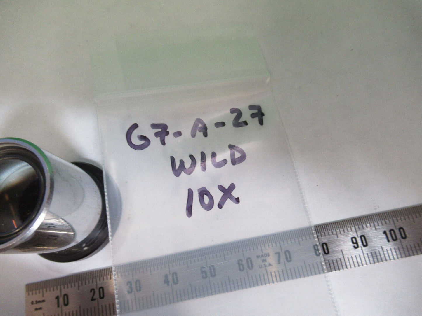 WILD SWISS 10X LENS EYEPIECE MICROSCOPE PART AS PICTURED G7-A-27