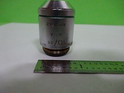 MICROSCOPE PART OBJECTIVE AO PLAN 10X AMERICAN OPTICS INFINITY AS IS  BIN#W3-26