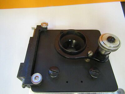 ANTIQUE SPENCER AO  STAGE XY TABLE MICROSCOPE PART AS PICTURED P6-A-91