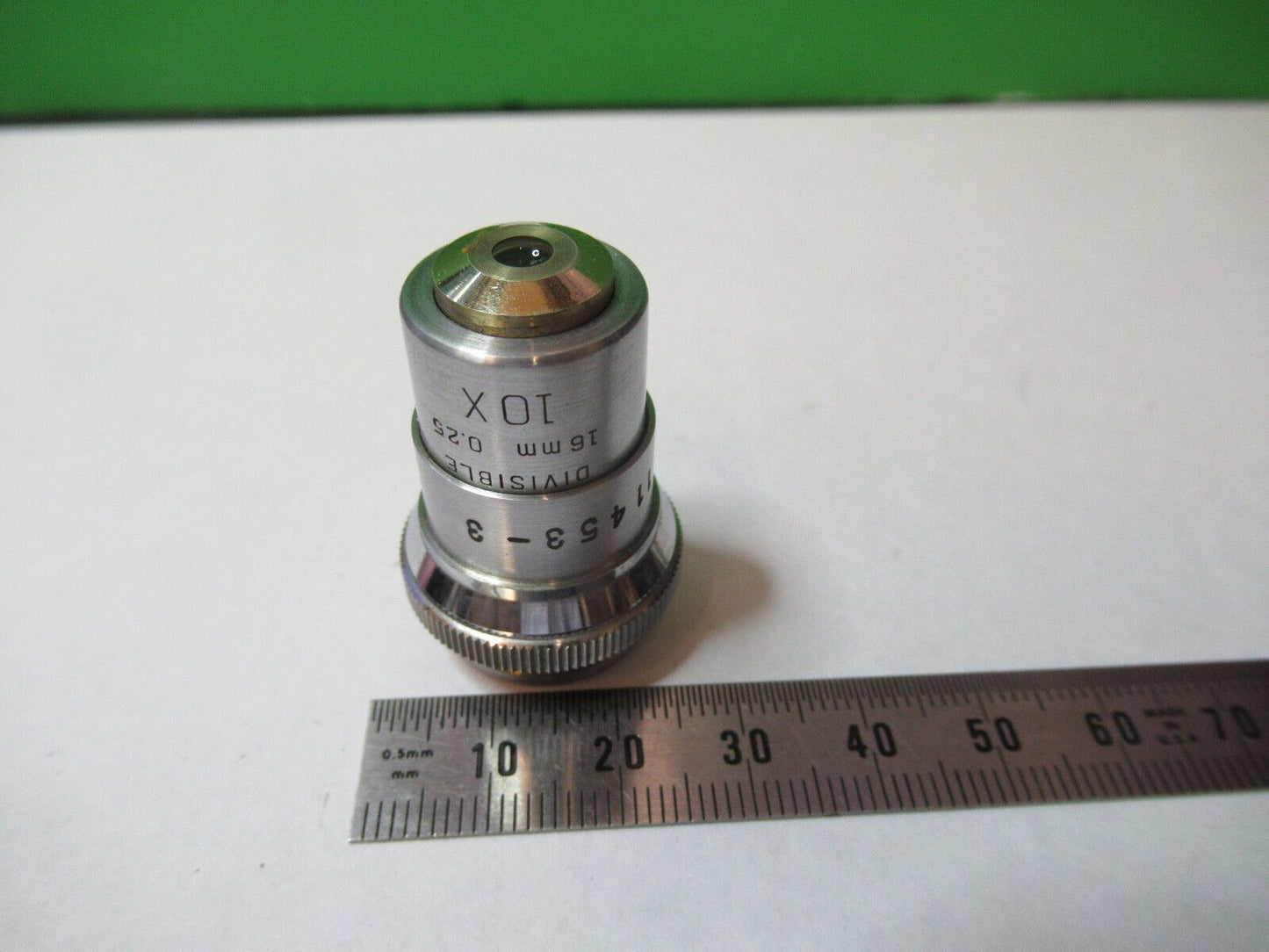 UCLA DIVISIBLE 10X  BAUSCH LOMB OBJECTIVE MICROSCOPE PART AS PICTURED &5-B-03