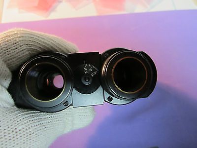 MICROSCOPE CARL ZEISS GERMANY BINOCULAR HEAD OPTICS BIN#22