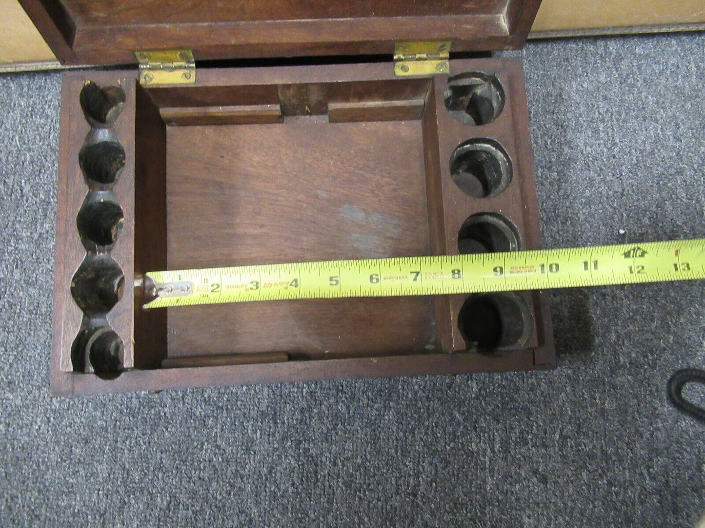 ANTIQUE EMPTY WOOD BOX GRUNOW MICROSCOPE PART AS PICTURED LOB