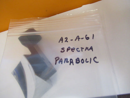 SPECTRA PARABOLIC ALUMINUM OPTICAL CONCAVE MIRROR MICROSCOPE PART as pic A2-A-61