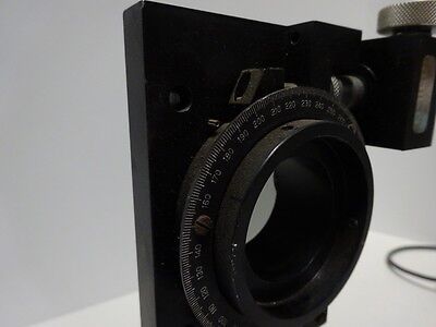 FOR PARTS ORIEL POLARIZER ROTATOR [dirty] POL LASER OPTICS AS IS BIN#TC-4-2-C