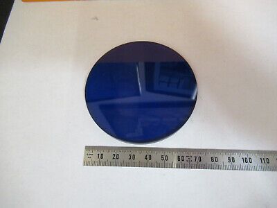 OPTICAL LARGE BLUE GLASS FILTER NICE PRO OPTICS AS PICTURED &P5-A-74