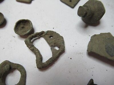 ANTIQUE BRASS BRONZE LOT MEDIEVAL ??? from EUROPE BOG FIND AS PICTURED &3-DT-12