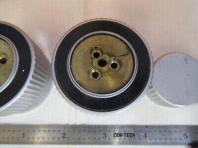 LEITZ LEICA ERGOPLAN SET BRASS KNOBS MICROSCOPE PART AS PICTURED &Q6-A-41