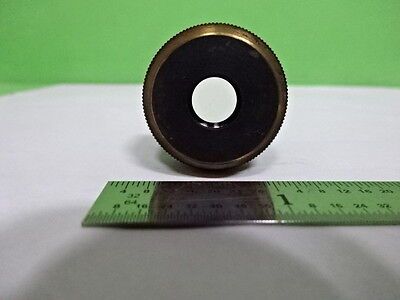 MICROSCOPE PART OBJECTIVE OLYMPUS PLAN 4X OPTICS AS IS B2-M-02