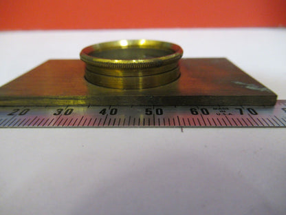 ANTIQUE BRASS WATSON UK STAGE LENS OPTICS MICROSCOPE PART AS PICTURED &Q3-B-43