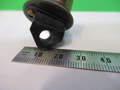 ANTIQUE BRASS EYEPIECE PRISM LENS RARE MICROSCOPE PART AS PICTURED &R6-A-07