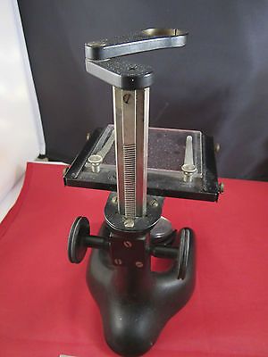 VINTAGE VERY OLD MICROSCOPE BAUSCH LOMB WITHOUT EYEPIECE OCULAR LOOKS GOOD