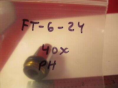 WILD HEERBRUGG SWISS 40X PH PHASE OBJECTIVE MICROSCOPE PART AS PICTURED &FT-6-24