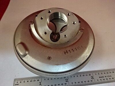 MICROSCOPE PART OLYMPUS JAPAN NOSEPIECE AS IS #AH-11