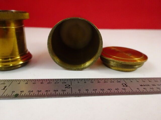 MICROSCOPE PART ANTIQUE BRASS WOLLASTON PRISM ENGLAND [DIRTY] OPTICS #C6-C-57