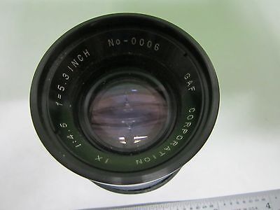 OPTICAL SCIENTIFIC LENS GAF CORP 1X VERY PRONOUNCED CONVEX LENS OPTICS BIN#S3-14