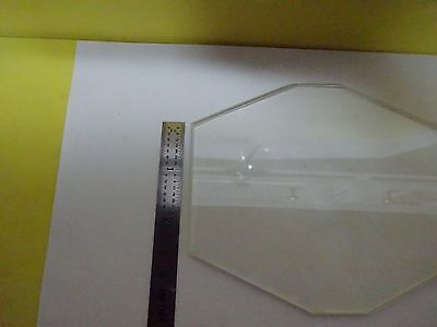 MICROSCOPE PART LARGE TRUNCATED GLASS [chip] SPECIMEN TABLE OPTICS AS IS B#X6-06