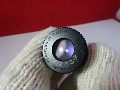 LEITZ GERMANY EYEPIECE OCULAR 10X/18 M MICROSCOPE PART OPTICS AS IS &55R-A-34