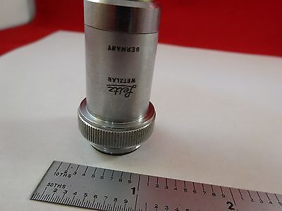 MICROSCOPE PART OBJECTIVE L32X LEITZ GERMANY OPTICS AS IS BIN#R2-C-14