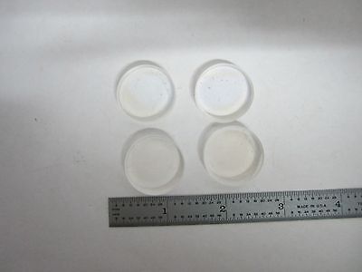 LOT 4 EA OPTICAL COATED LENSES from HP HELIUM NEON LASER OPTICS AS IS BIN#K8-16