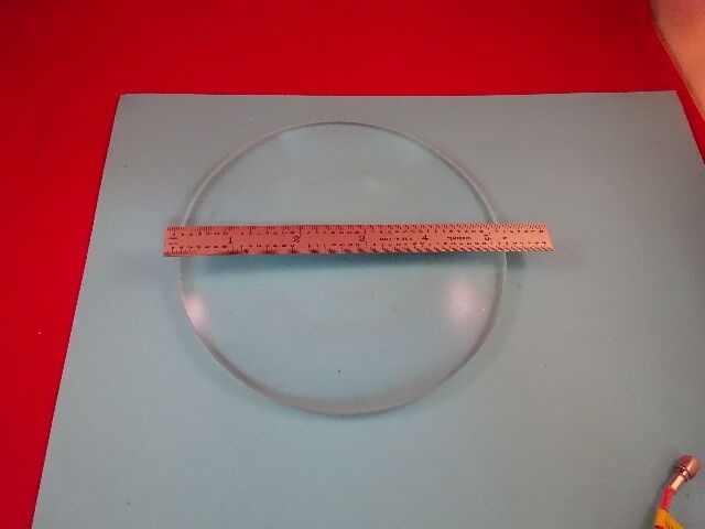 OPTICAL LARGE BI CONVEX LENS OPTICS AS PICTURED AS IS #27-A-08