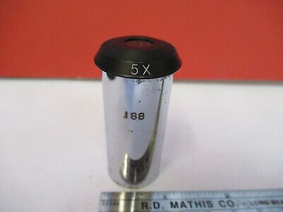 ANTIQUE BAUSCH LOMB OCULAR EYEPIECE LENS 5X MICROSCOPE AS PICTURED 8Z-A-174