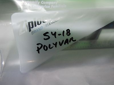 MICROSCOPE PART POLYVAR REICHERT LEICA FILTER SLIDE OPTICS AS IS BIN#S4-18