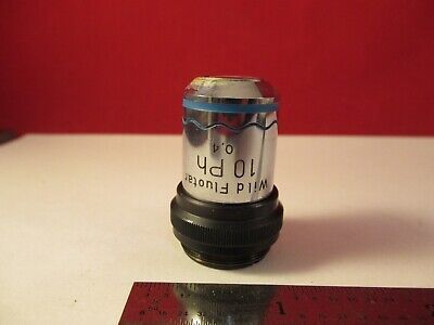 WILD SWISS OBJECTIVE PHASE PH 10X OPTICS MICROSCOPE PART AS PICTURED &1E-B-59