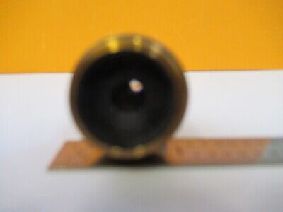 OBJECTIVE ANTIQUE BRASS LEITZ 100X OPTICS MICROSCOPE PART AS PICTURED &G1-A-75