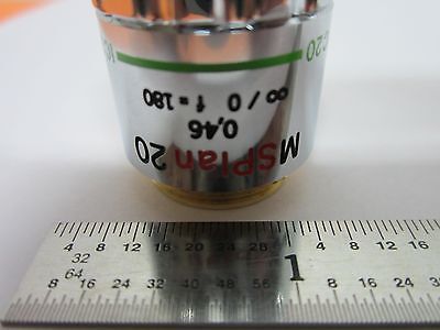 MICROSCOPE PART OBJECTIVE OLYMPUS MSPLAN 20X DIC JAPAN OPTICS BIN#B4-Z-6