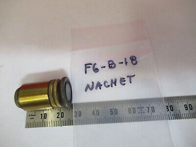 ANTIQUE BRASS NACHET OBJECTIVE FRANCE MICROSCOPE PART AS PICTURED &F6-B-18