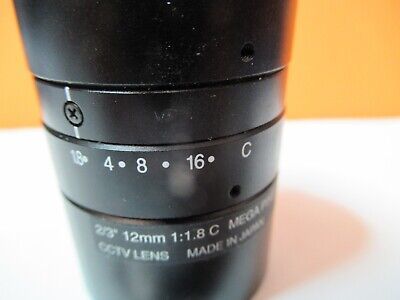 CCTV 12mm INSPECTION LENS MICROSCOPE OPTICS AS PICTURED &14-B-39