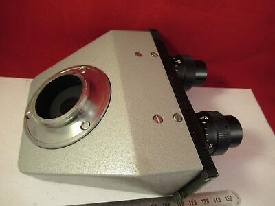 LEITZ GERMANY DIALUX BINOCULAR HEAD MICROSCOPE PART OPTICS AS PICTURED &FT-2-50