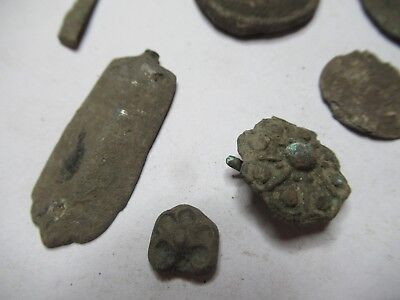 ANTIQUE BRASS BRONZE LOT MEDIEVAL ??? from EUROPE BOG FIND AS PICTURED &3-DT-13