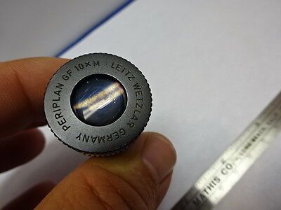 EYEPIECE GF 10X OCULAR LEITZ WETZLAR GERMANY MICROSCOPE PART OPTICS AS IS &83-75