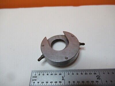 ANTIQUE LEITZ GERMANY POL OBJECTIVE CLAMP HOLDER MICROSCOPE PART AS PIC &16-B-14