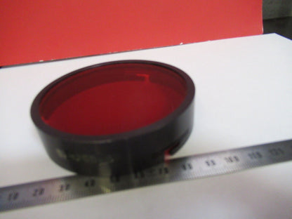 OPTICAL LARGE RED FILTER RECON MIL SPEC LASER OPTICS AS PICTURED #S5-A-01