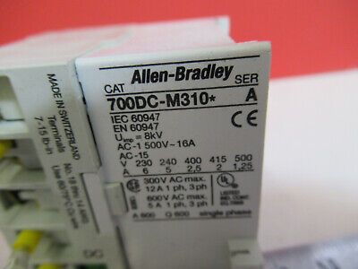 ALLEN BRADLEY 700DC-M310 CONTACTOR ELECTRIC RELAY CONTROL AS PICTURED &3K-FT-39