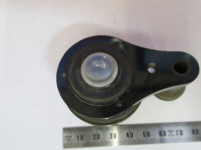 ANTIQUE BAUSCH LOMB OPTICS CONDENSER + IRIS MICROSCOPE PART AS PICTURED F6-B-109