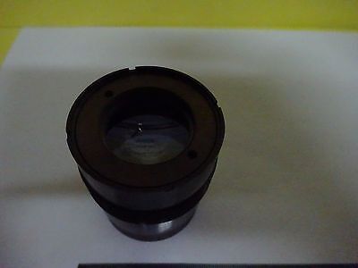 MICROSCOPE PART LENS ASSEMBLY BRASS MOUNTED  OPTICS #X1-56