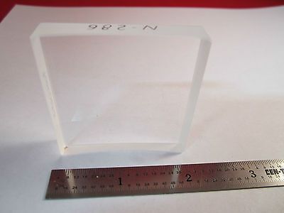 OPTICAL HUGE CONCAVE SQUARE LENS MIL SPEC LASER OPTICS BIN#8X-21