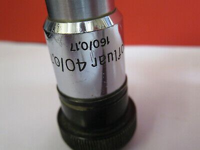 ZEISS WINKEL OPTICS 40X /160 OBJECTIVE LENS MICROSCOPE PART AS PICTURED &4B-A-56