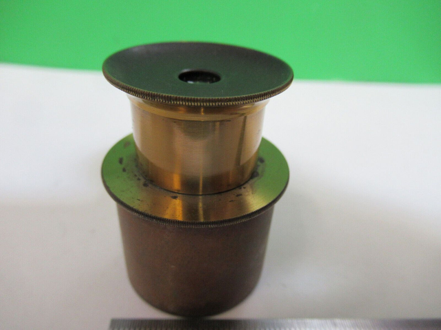 ANTIQUE BRASS RARE UK ENGLAND EYEPIECE MICROSCOPE PART AS PICTURED P2-B-27